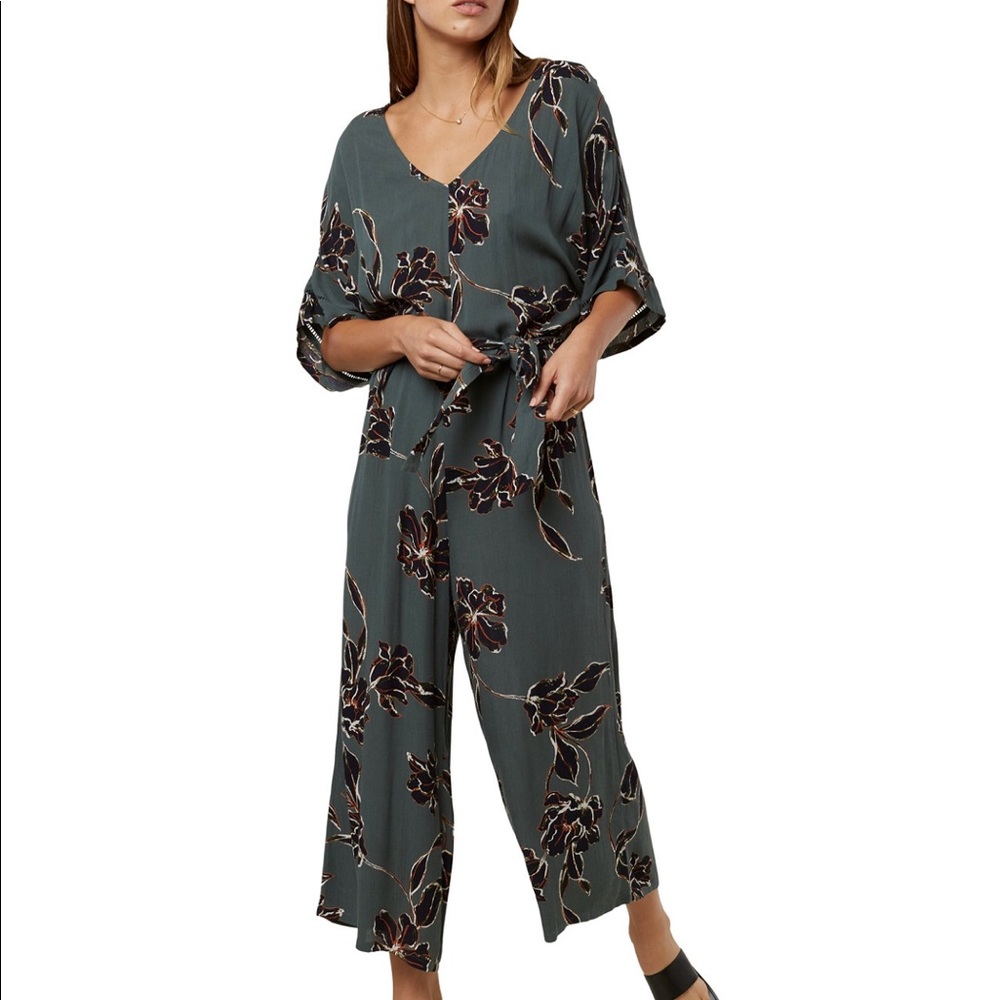 O’Neill Juniors’ Kendal Floral-Print Jumpsuit